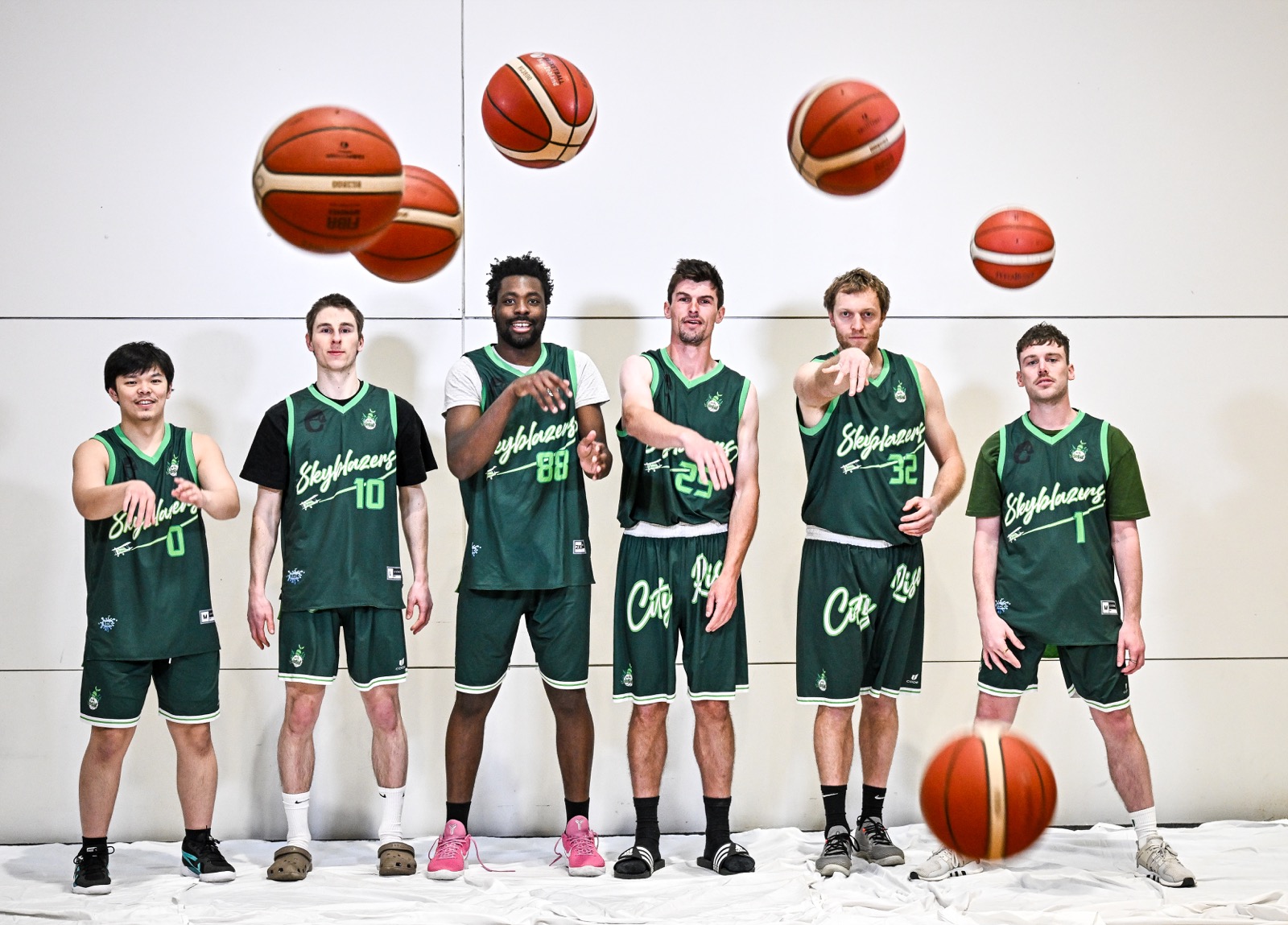 City Rise Basketball players